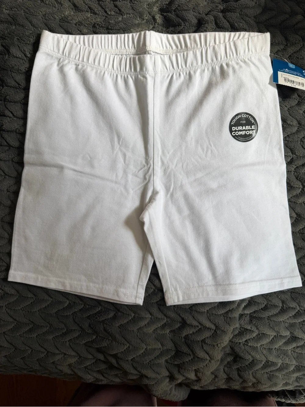 Converse Girls' White Pastel Tie-Dye & White Arizona Bike Shorts